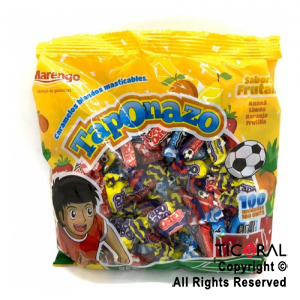 CARAMELO TAPONAZO MASTICABLE FRUTALES 250 GR X 100 UNIDADES x 1